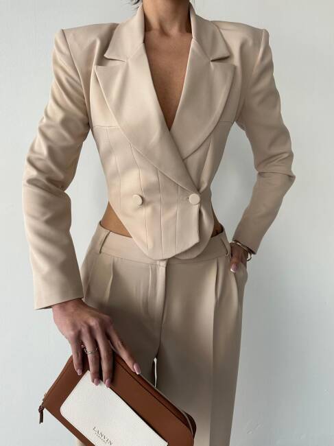 FİTY Yelek Pantolon Takım 2107 - Kahverengi - 5