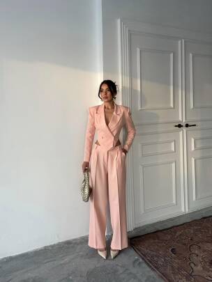 FİTY Yelek Pantolon Takım 2107 - Pembe 