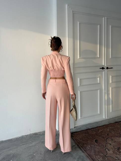 FİTY Yelek Pantolon Takım 2107 - Pembe - 4