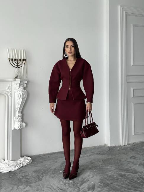 FRAVA Takım 2260 - Bordo - 4