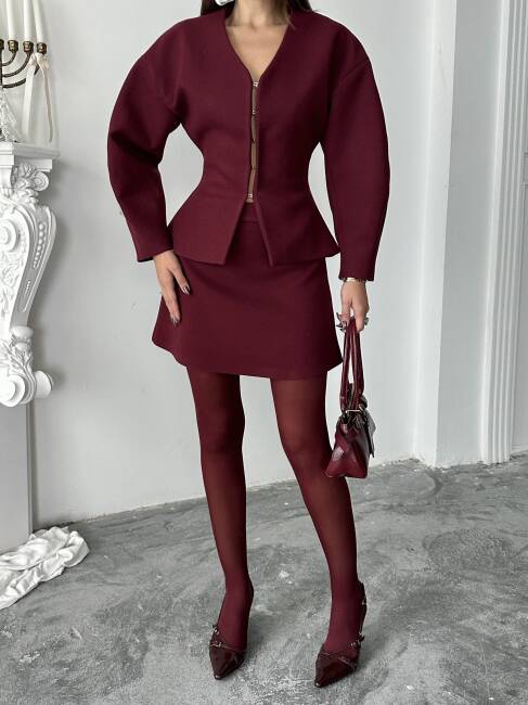 FRAVA Takım 2260 - Bordo - 5