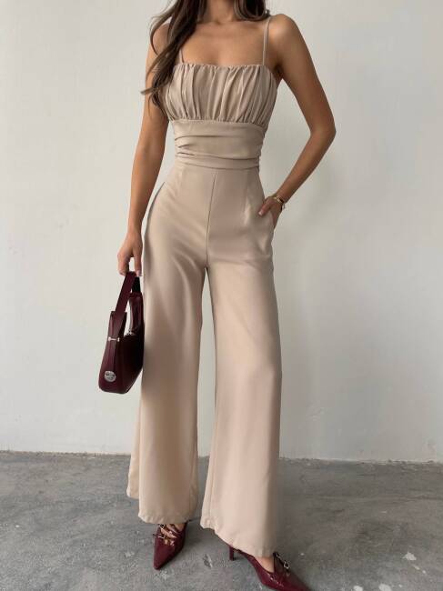 FREMONT ATLAS KUMAŞ CEPLİ FERMUAR DETAYLI BEJ TULUM - 2