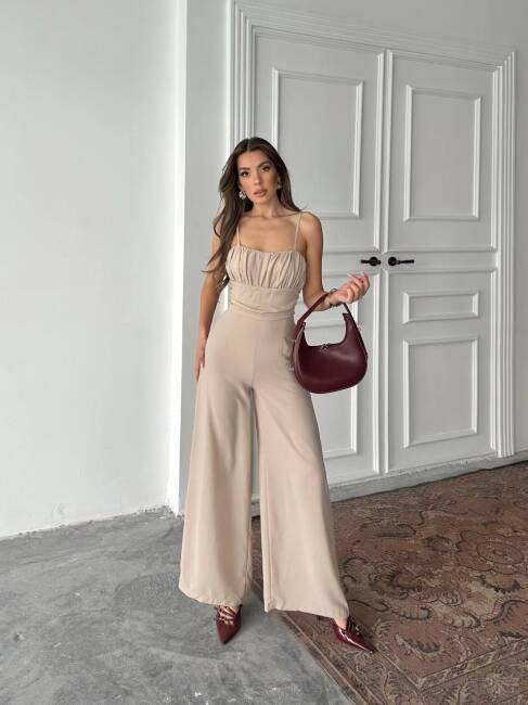 FREMONT ATLAS KUMAŞ CEPLİ FERMUAR DETAYLI BEJ TULUM - 4