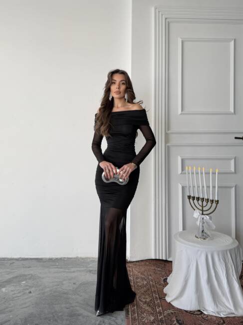 FREYA Maxi Elbise 1297 - Siyah - 1