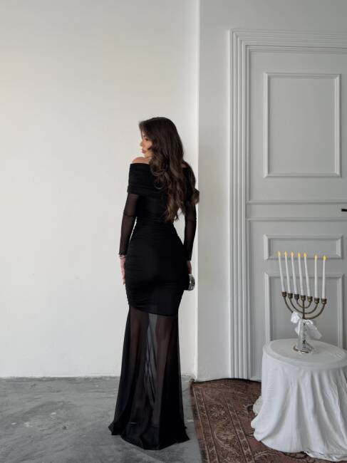 FREYA Maxi Elbise 1297 - Siyah - 6