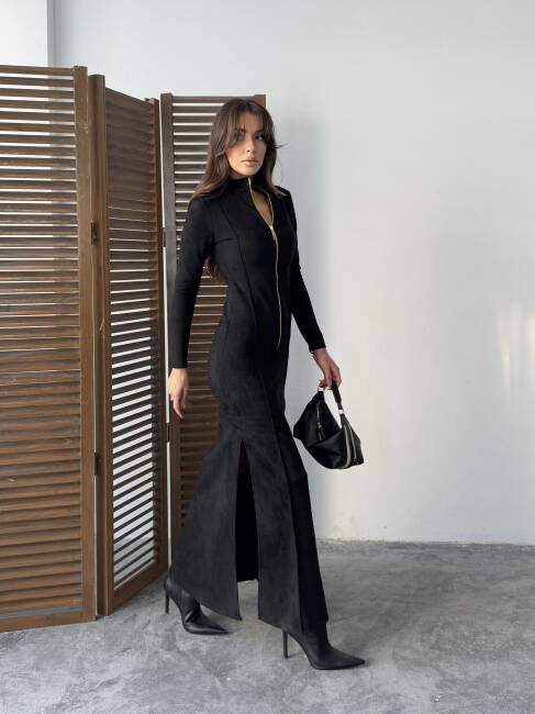 HANNAH Maxi Elbise 3082 - Siyah - 2