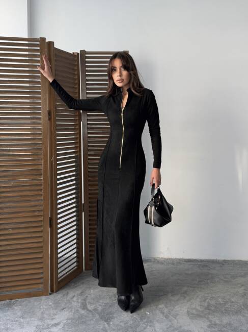 HANNAH Maxi Elbise 3082 - Siyah - 3