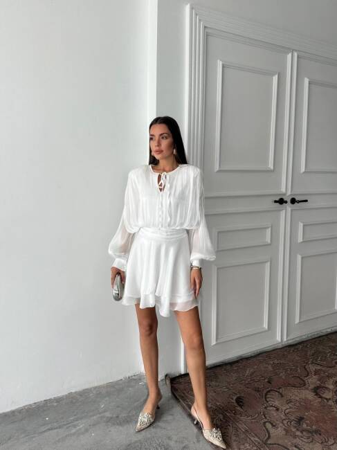 Herper Elbise Beyaz- 3048 - 4