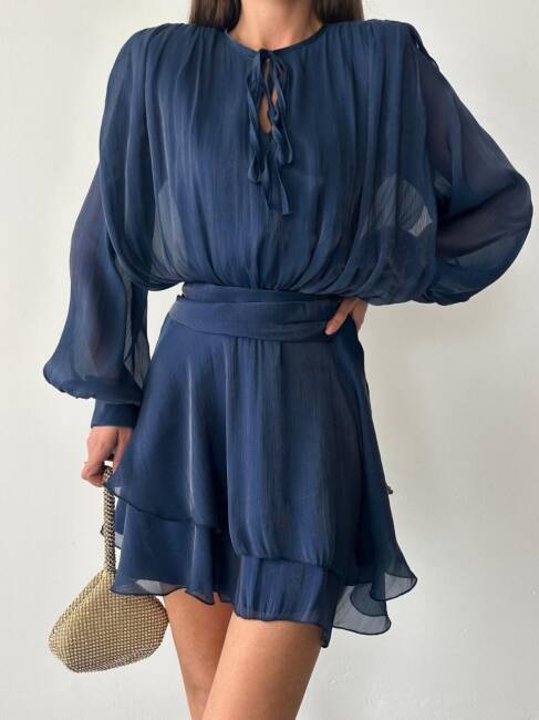 Herper Elbise Lacivert - 3048 - 3