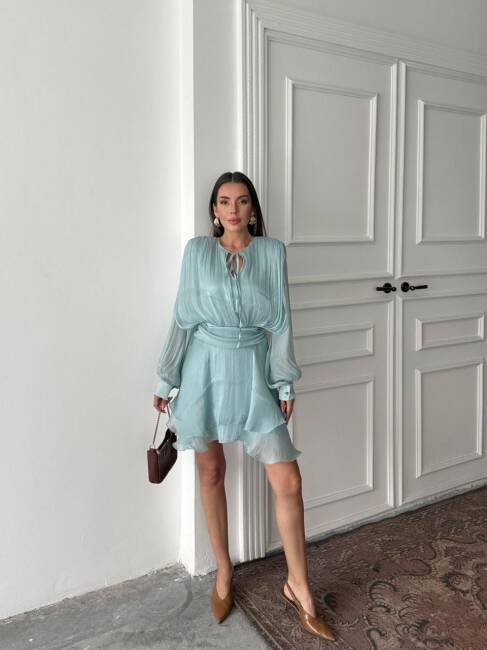 Herper Elbise Mint- 3048 - 4