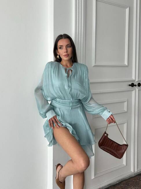 Herper Elbise Mint- 3048 - 1