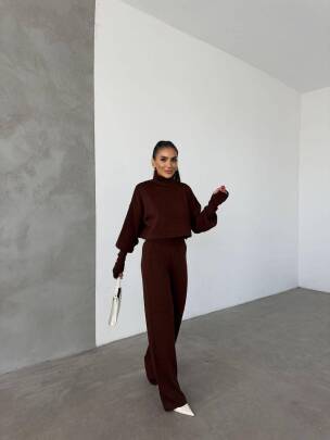 JOHN Triko Takım - 9907 - Acı Kahve - MAXMOOR