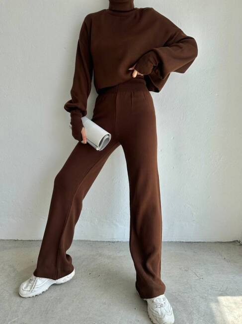 JOHN Triko Takım - 9907 - Acı Kahve - 3