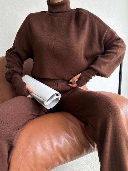 JOHN Triko Takım - 9907 - Acı Kahve - 5