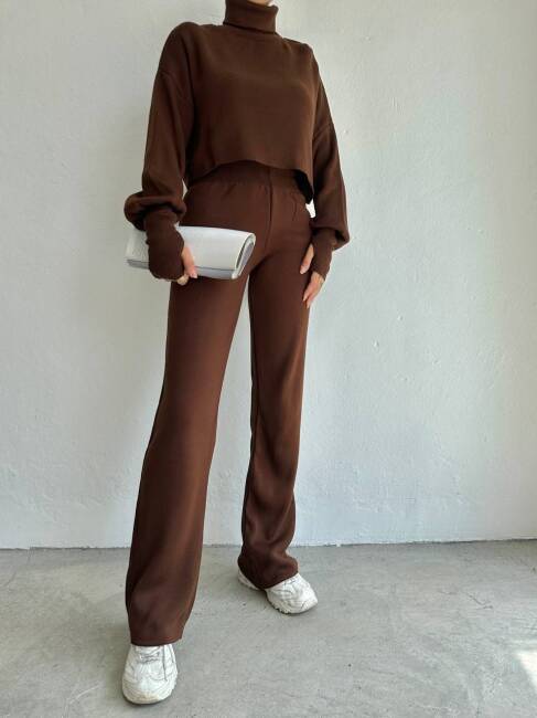 JOHN Triko Takım - 9907 - Acı Kahve - 6