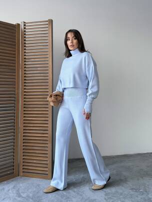 JOHN Triko Takım 9907 - Bebe Mavisi - MAXMOOR