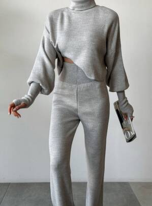 JOHN Triko Takım - 9907 - Gri - MAXMOOR