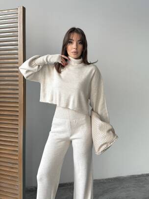 JOHN Triko Takım 9907 - Taş - MAXMOOR