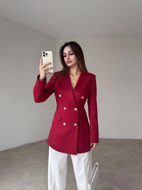 LAURA Ceket 9904 - Kırmızı - 2