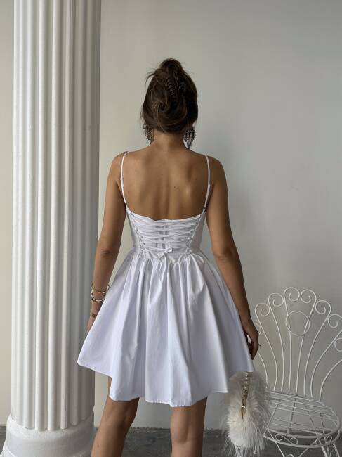 LOBELİA Midi Elbise 1226 - Beyaz - 2