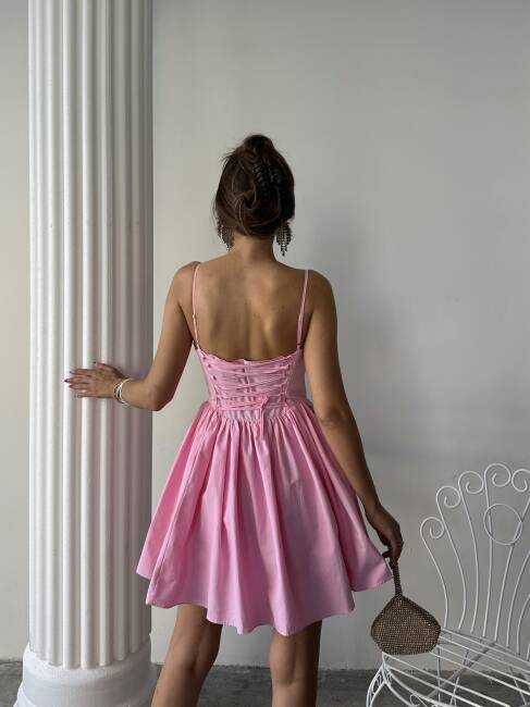 LOBELİA Midi Elbise 1226 - Pembe - 2