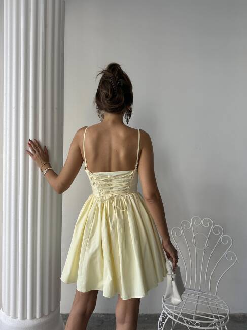 LOBELİA Midi Elbise 1226 - Sarı - 2