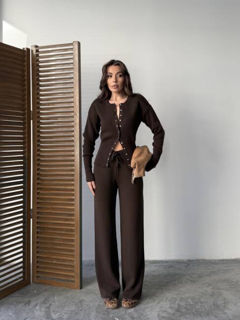 LOUVAİN Triko Takım 9915 - Acı Kahve - 2