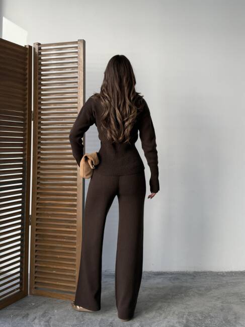 LOUVAİN Triko Takım 9915 - Acı Kahve - 3