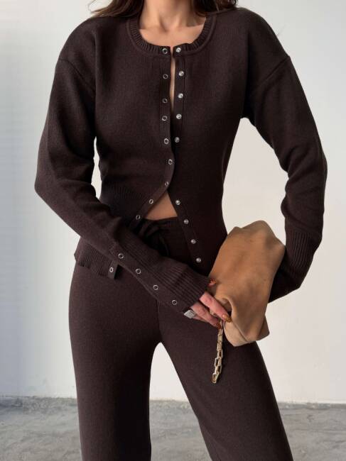 LOUVAİN Triko Takım 9915 - Acı Kahve - 7