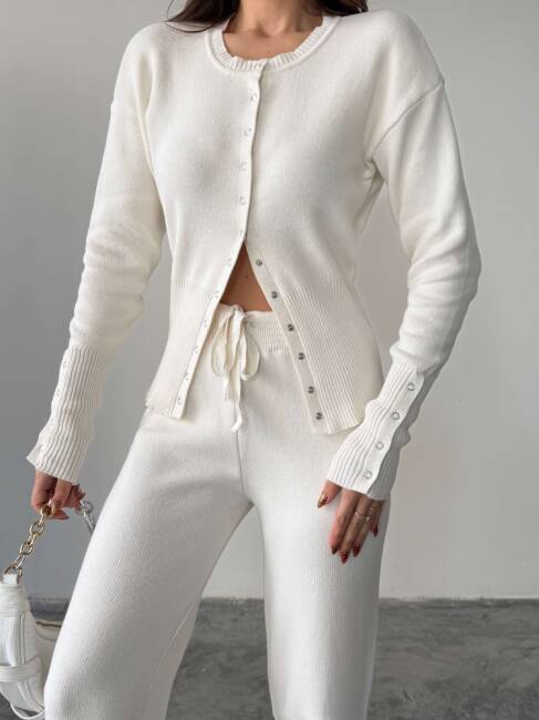 LOUVAİN Triko Takım 9915 - Beyaz - 6