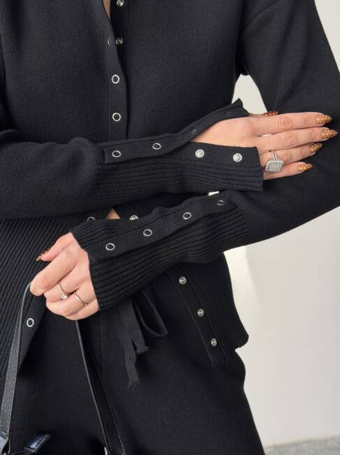 LOUVAİN Triko Takım 9915 - Siyah - 4