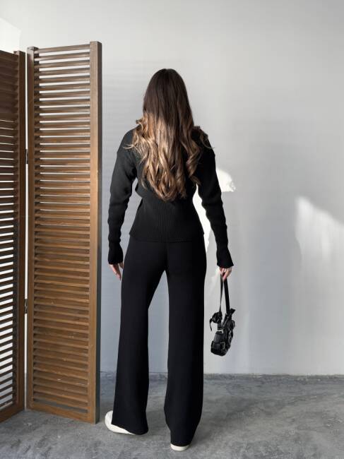 LOUVAİN Triko Takım 9915 - Siyah - 5