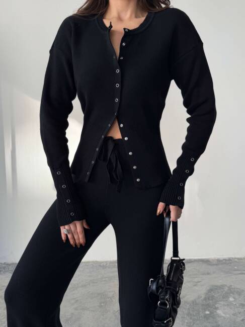 LOUVAİN Triko Takım 9915 - Siyah - 7