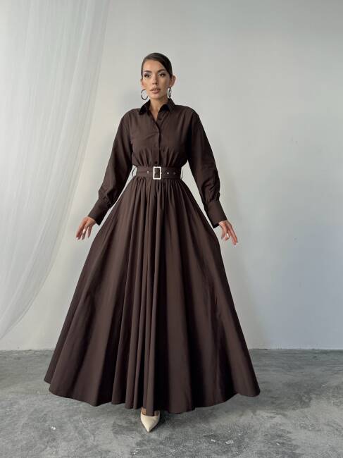 MARY Elbise 1241 - Acı Kahve - 2