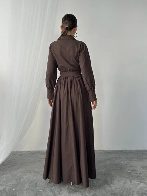 MARY Elbise 1241 - Acı Kahve - 6