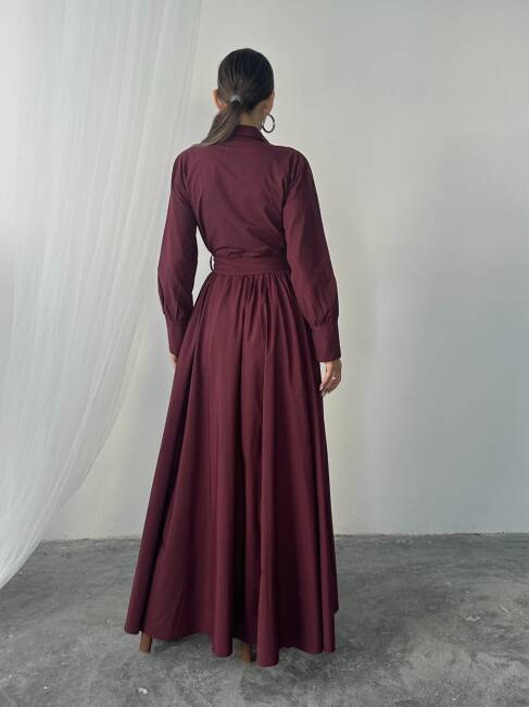 MARY Elbise 1241 - Bordo - 6