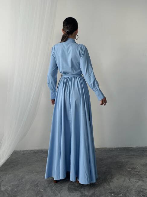 MARY Elbise 1241 - Mavi - 6