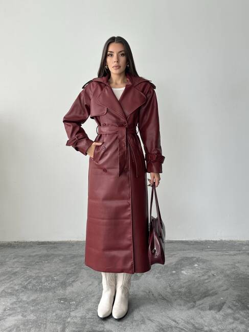 MASSİMO Deri Kaban 5253 - Bordo - 1