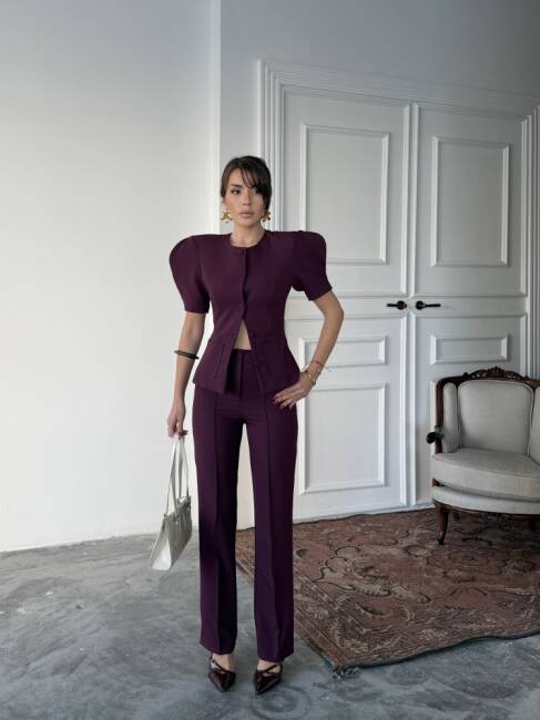 MONİE Vatka Detay Takım 2299 - Mor - 3