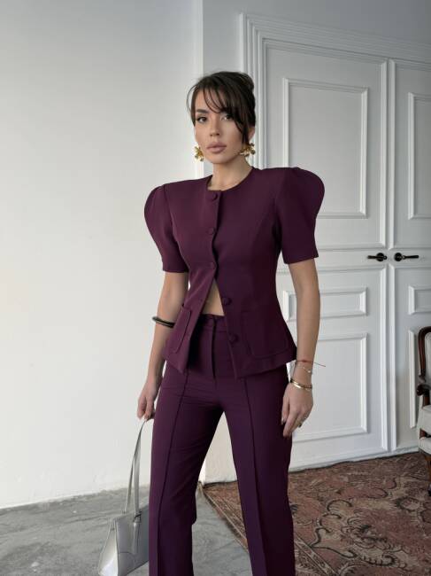 MONİE Vatka Detay Takım 2299 - Mor - 4