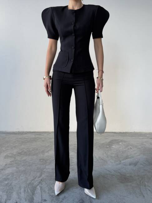 MONİE Vatka Detay Takım 2299 - Siyah - 3