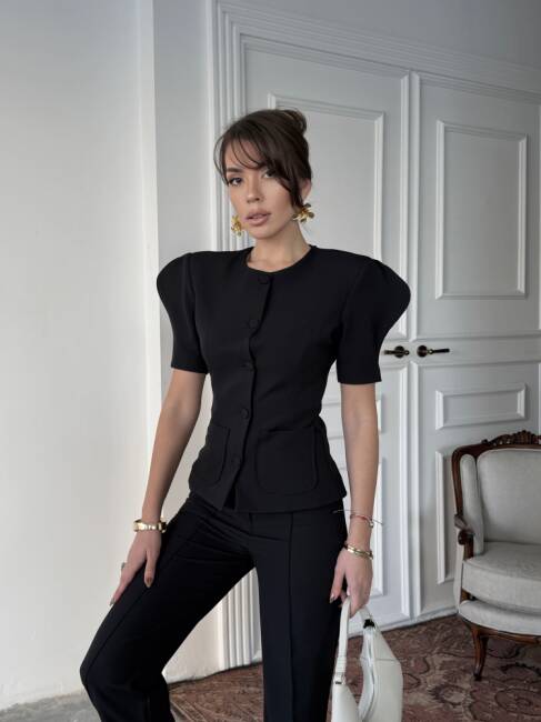 MONİE Vatka Detay Takım 2299 - Siyah - 6