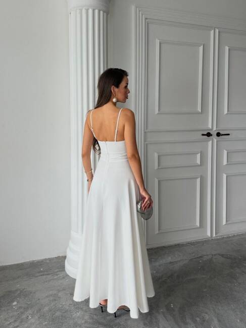 NATALYA MAXİ BEYAZ ELBİSE - 2