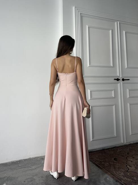 NATALYA MAXİ PEMBE ELBİSE - 2