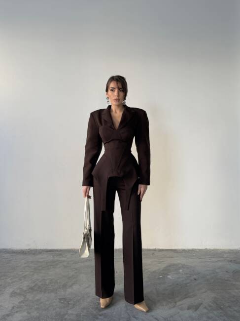 NİCOL 3 Lü Takım 2300 - Acı Kahve - 1