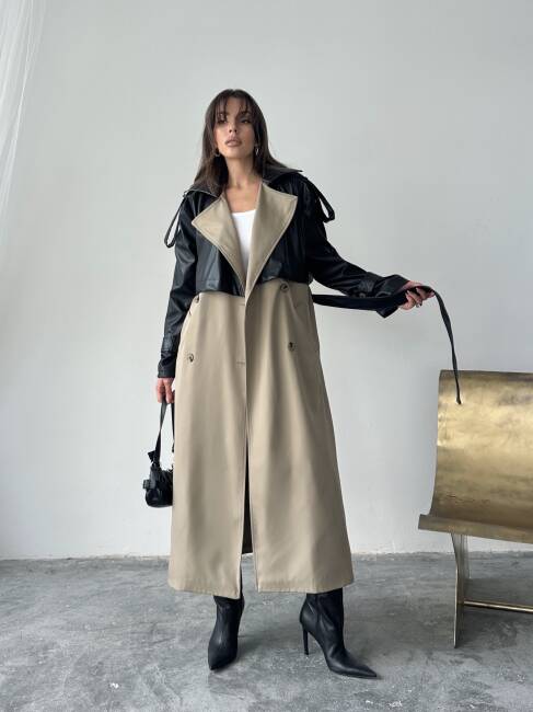 PENRY Trençkot 5276 - Taş - 1