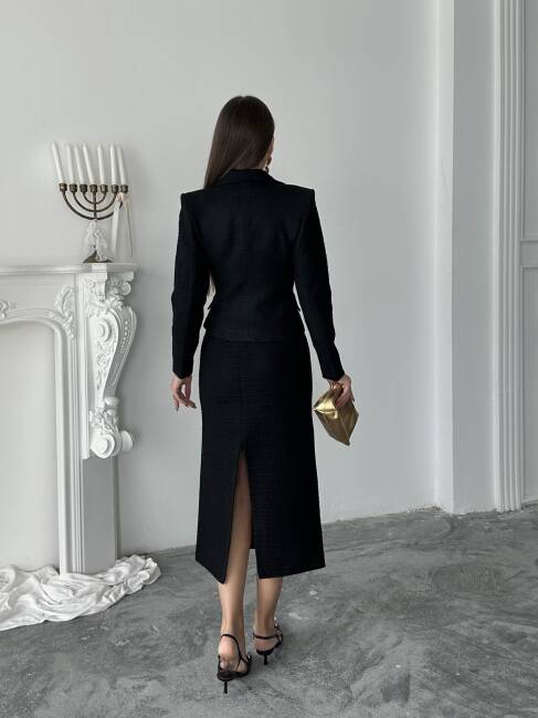 PRİMULA Ceket Etek Takım 2264 - Siyah - 5