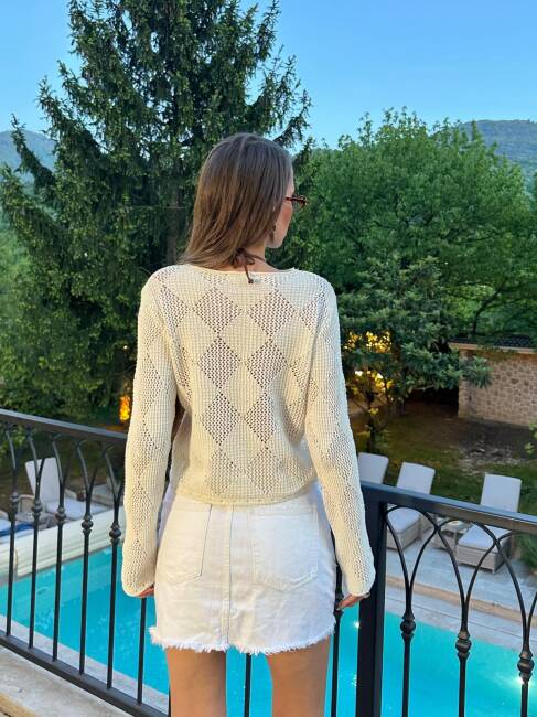 ROLLY TRİKO BEJ BLUZ - 3