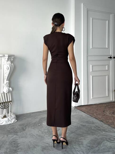 SARA Elbise 3073 - Acı Kahve - 4