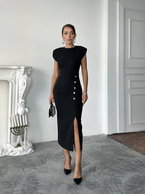 SARA Elbise 3073 - Siyah - 3